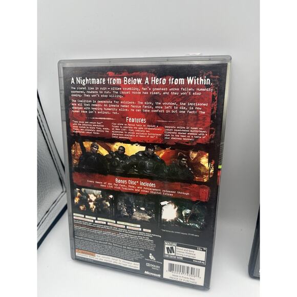 Gears Of War I, II, III Xbox 360 With Bonus Disc - Picture 5 of 16